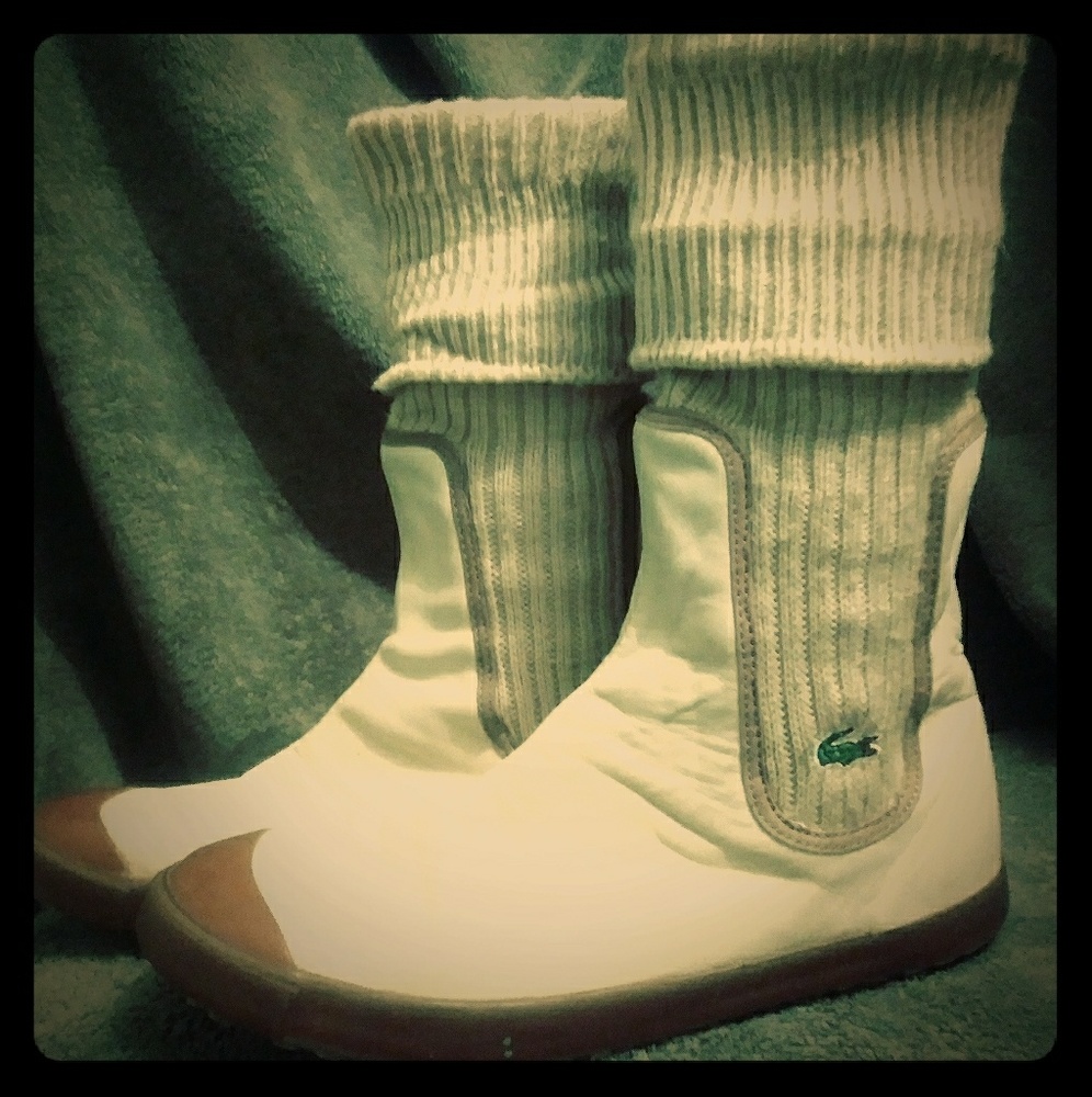 Lacoste sweater top boots